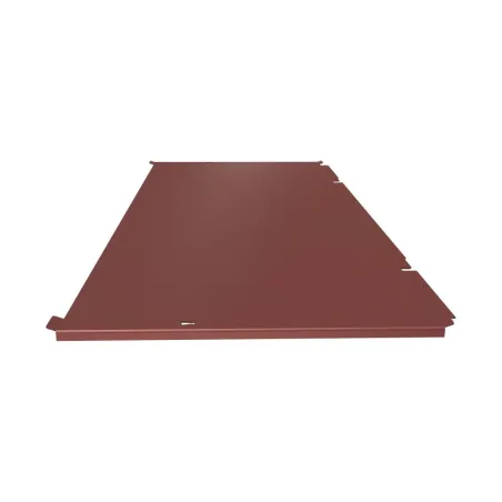 Face de dessous seule pour cache climatisation en Alu RAL 8012 Brun rouge