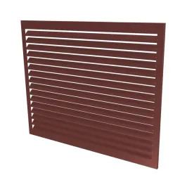 Face arrière seule pour cache climatisation en RAL 8012 Brun Rouge