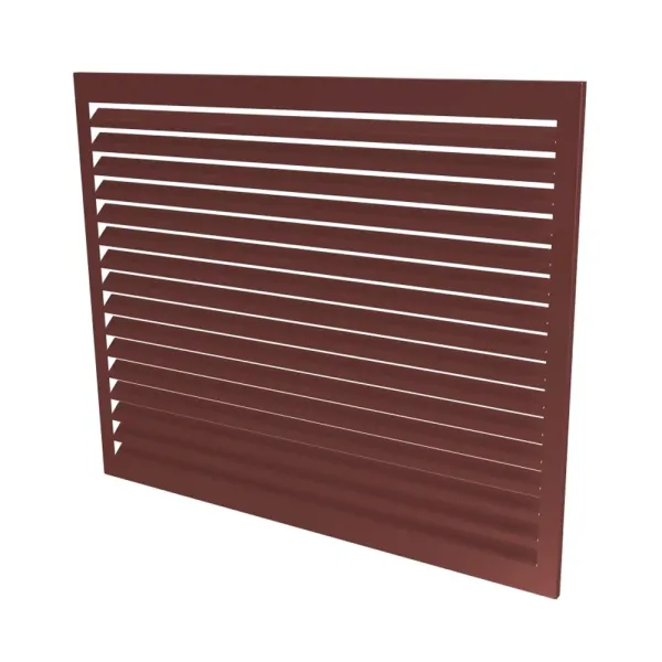 Face arrière seule pour cache climatisation en RAL 8012 Brun Rouge