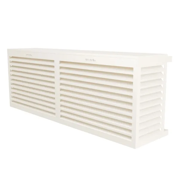 Cache climatisation modèle double latéral en Alu RAL 9001 Blanc Crème