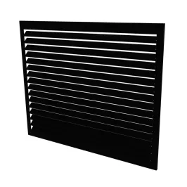 Face arrière seule pour cache climatisation en RAL 9005 Noir Foncé