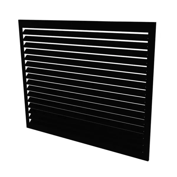 Face arrière seule pour cache climatisation en RAL 9005 Noir Foncé