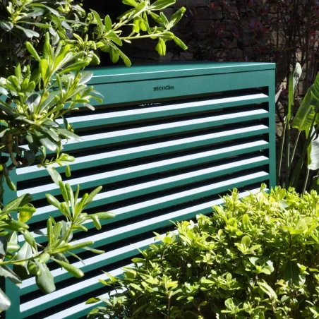 Cache climatisation en Alu RAL 6005 Vert Mousse