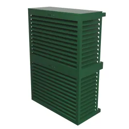 Cache climatisation modèle double en Alu RAL 6005 Vert Mousse