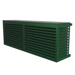 Cache climatisation modèle double latéral en Alu RAL 6005 Vert Mousse