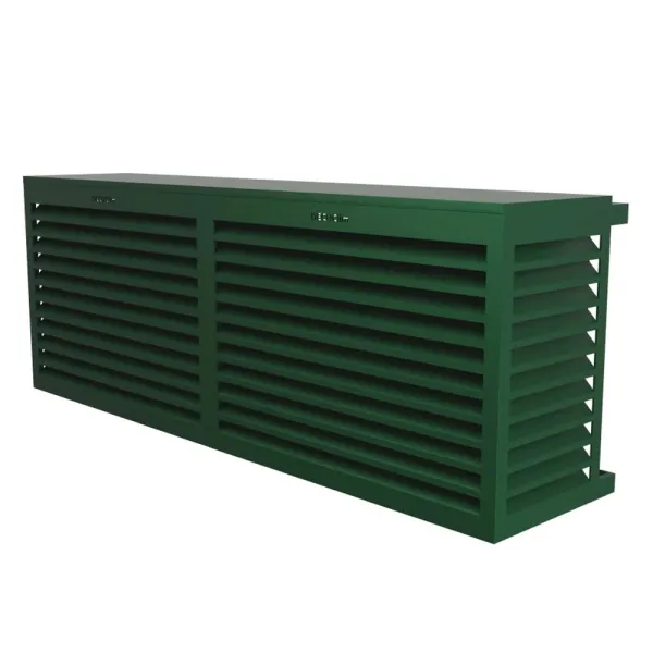 Cache climatisation modèle double latéral en Alu RAL 6005 Vert Mousse