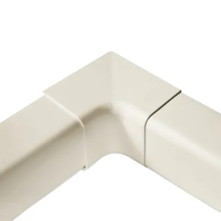Angle interne à 90° pour goulotte Artiplastic couleur Ivoire