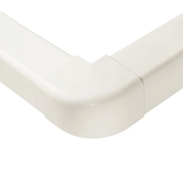 Angle externe à 90° pour goulotte Artiplastic couleur Blanc