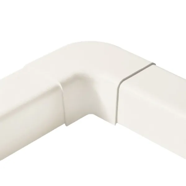 Angle plat à 90° pour goulotte Artiplastic couleur Blanc