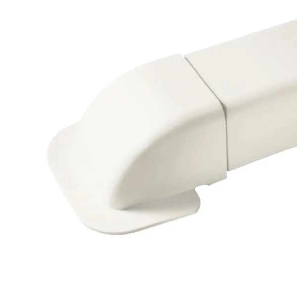 Courbe à mur pour goulotte Artiplastic couleur Blanc