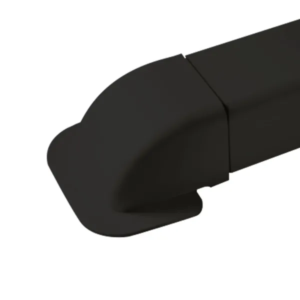 Courbe à mur pour goulotte Artiplastic couleur Gris Anthracite