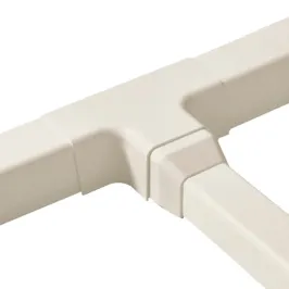 Déviation en T pour goulotte Artiplastic couleur Ivoire