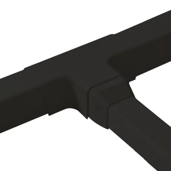 Déviation en T pour goulotte Artiplastic couleur Gris Anthracite