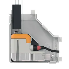 Pompe de relevage SAUERMANN Delta Pack 80x60 débit 20L/h Pompe avec goulotte Blanche ou Ivoire 2