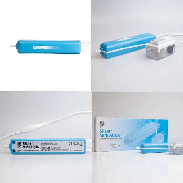 Pompe de relevage ASPEN Mini Aqua Silence + débit 35 L/h pompe bi-bloc pour climatiseur
