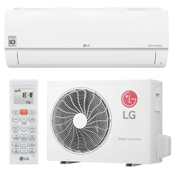 Climatiseur Mono split LG Dualcool Standard 3.5kW S12EC.NSJS + S12EC.UA3S WiFi de série PAC air-air