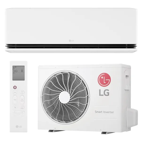Climatiseur Mono split LG Dualcool Deluxe 3.5kW H12S1DA.NS1 + H12S1DA.U12 WiFi de série PAC air-air