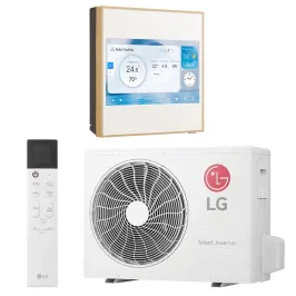 Climatiseur Mono split LG Artcool Gallery LCD 2.5kW A09GA2.NSE + A09GA2.U18 WiFi de série PAC air-air