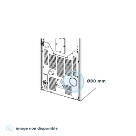 Kit de canalisation Plus pour poêle Ravelli Easy 7 ventilateur avec raccord collier et plaque de support