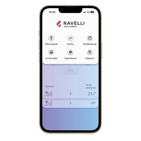 Poêle à granulés étanche Ravelli Easy 9 Puissance 9kW Sortie Fumée Postérieure