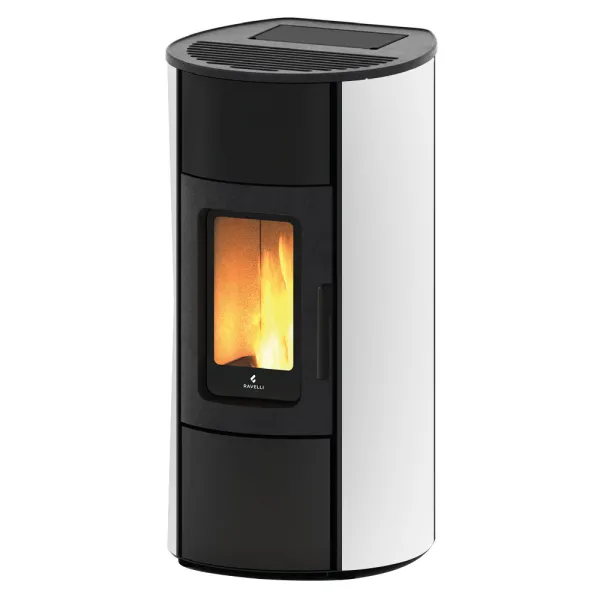 Poêle à granulés canalisable Ravelli Flexi 9 Puissance 9kW Sortie Fumée Postérieure