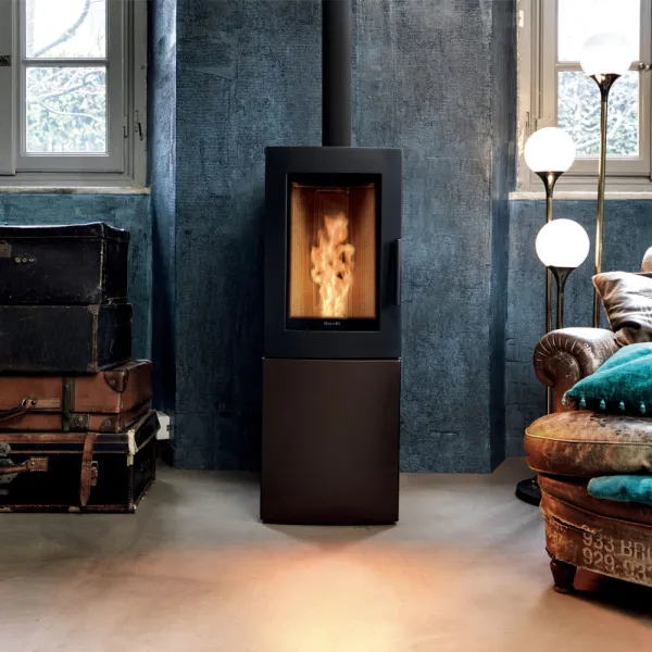 Poêle à granulés étanche Ravelli Alfa S Puissance 7kW Sortie Fumée Supérieure