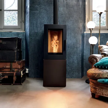 Poêle à granulés étanche Ravelli Alfa S Puissance 7kW Sortie Fumée Supérieure