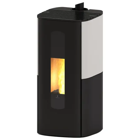 Poêle à granulés étanche Ravelli Hoop 7 Puissance 7kW WiFi Sortie Fumée Supérieure