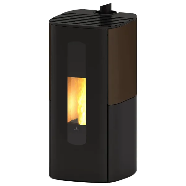 Poêle à granulés étanche Ravelli Hoop 9 Puissance 9kW WiFi Sortie Fumée Supérieure