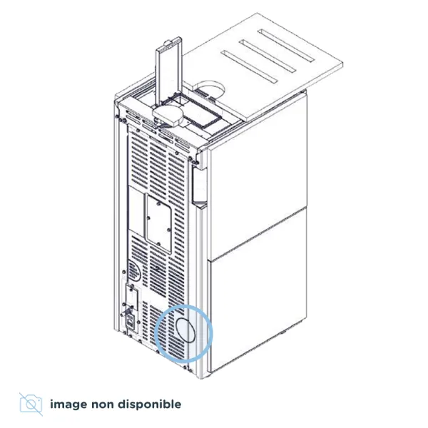 Kit sortie fumées par l'arrière Ø 8 cm pour poêle à granulés Ravelli Block