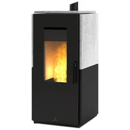 Poêle à granulés étanche Ravelli Block 9 Puissance 9kW WiFi Sortie Fumée Supérieure