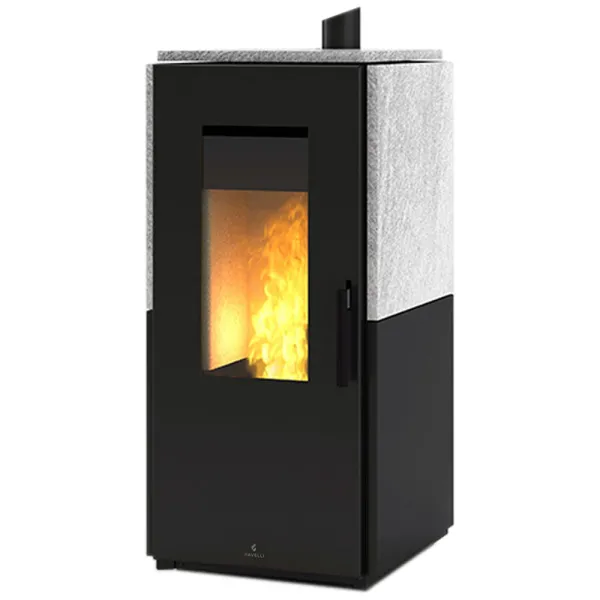 Poêle à granulés étanche Ravelli Block 9 Puissance 9kW WiFi Sortie Fumée Supérieure