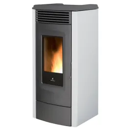 Poêle à granulés canalisable Ravelli RC 120 Touch Steel Puissance 12kW Sortie Fumée Postérieure 2