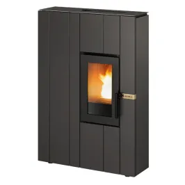 Poêle à granulés canalisable Ravelli Line Puissance 9kW WiFi Sortie Fumée Supérieure