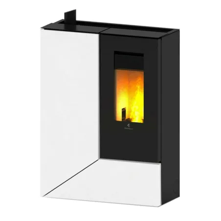 Poêle à granulés canalisable Ravelli Stilo Puissance 12kW Sortie Fumée Supérieure