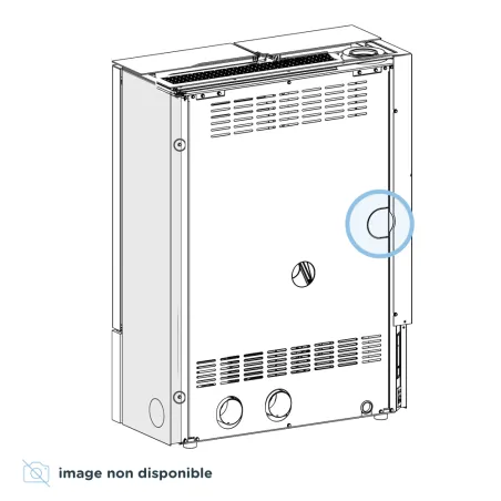 Kit sortie fumées par l'arrière Ø 8 cm pour poêle à granulés Ravelli Stilo