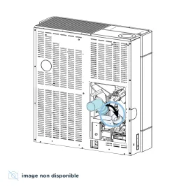 Kit sortie fumées par l'arrière Ø 8 cm pour poêle à granulés Ravelli Elettra