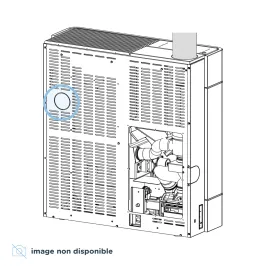 Kit canalisation additionnel Ravelli pour poêle Elettra ventilateur avec raccord collier et plaque de support