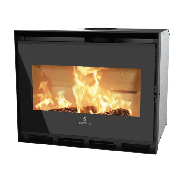 Insert à bois Ravelli Apollo Puissance 10kW Sortie Fumée Supérieure