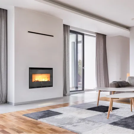 Insert à bois Ravelli Apollo Puissance 10kW Sortie Fumée Supérieure