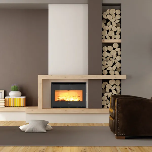 Insert à bois Ravelli Atlas Puissance 12kW Sortie Fumée Supérieure