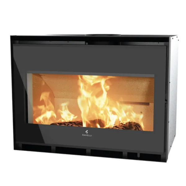 Insert à bois Ravelli Nova Puissance 13.5kW Sortie Fumée Supérieure