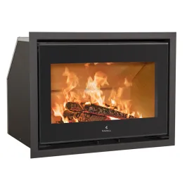 Cheminée à bois Ravelli Chronos Puissance 6.5kW Sortie Fumée Supérieure