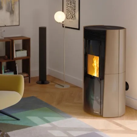 Poêle à granulés étanche Palazzetti Ecofire Lilibet TC 9 Puissance 9kW Sortie Fumée Postérieure