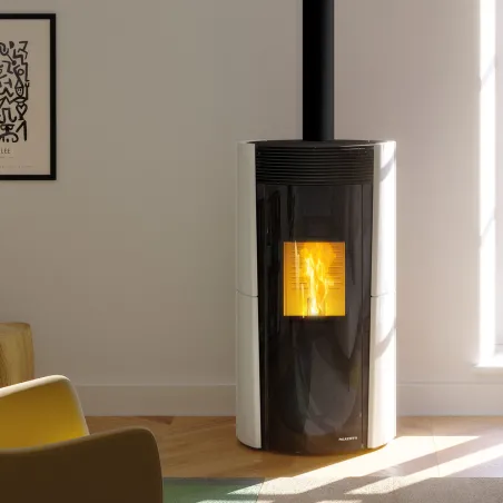 Poêle à granulés étanche Palazzetti Ecofire Lilibet TC 9 US Puissance 9kW Sortie Fumée Coaxiale Ø8/13cm
