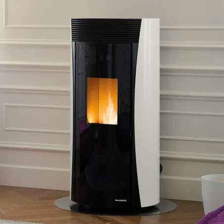 Poêle à granulés étanche Palazzetti Ecofire Vivienne TC 9 Puissance 9.3kW Sortie Fumée Postérieure