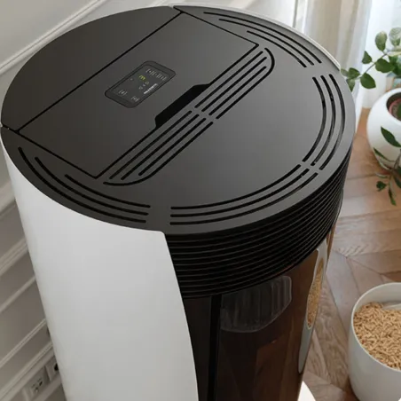 Poêle à granulés étanche Palazzetti Ecofire Vivienne TC 9 Puissance 9.3kW Sortie Fumée Postérieure