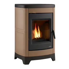 Poêle à bois Palazzetti Charlotte Ceramica 10G Puissance 10.4kW Sortie Fumée Supérieure