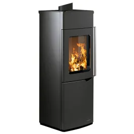Poêle à bois Palazzetti Eva S Puissance 7kW Sortie Fumée Supérieure