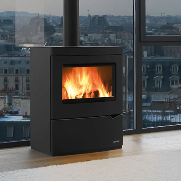 Poêle à bois Palazzetti Nicole Puissance 9.1kW Sortie Fumée Supérieure